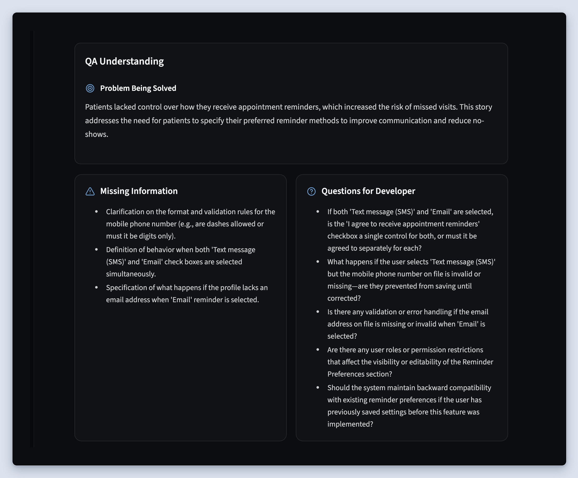 platform 1 requirements analysis v6